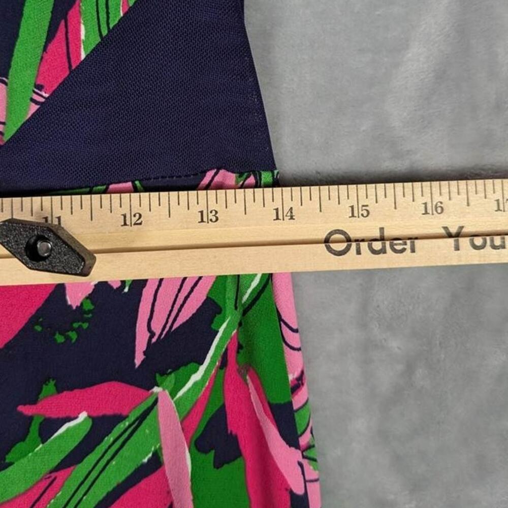 Taylor Maxi Dress Womens 6 Pink Blue Green Floral Sleeveless Mesh Panels Boho - Picture 3 of 10